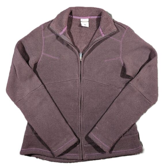 Columbia Sweaters - Columbia Womens Medium Titanium Jacket Purple Fleece Soft Shell Zip